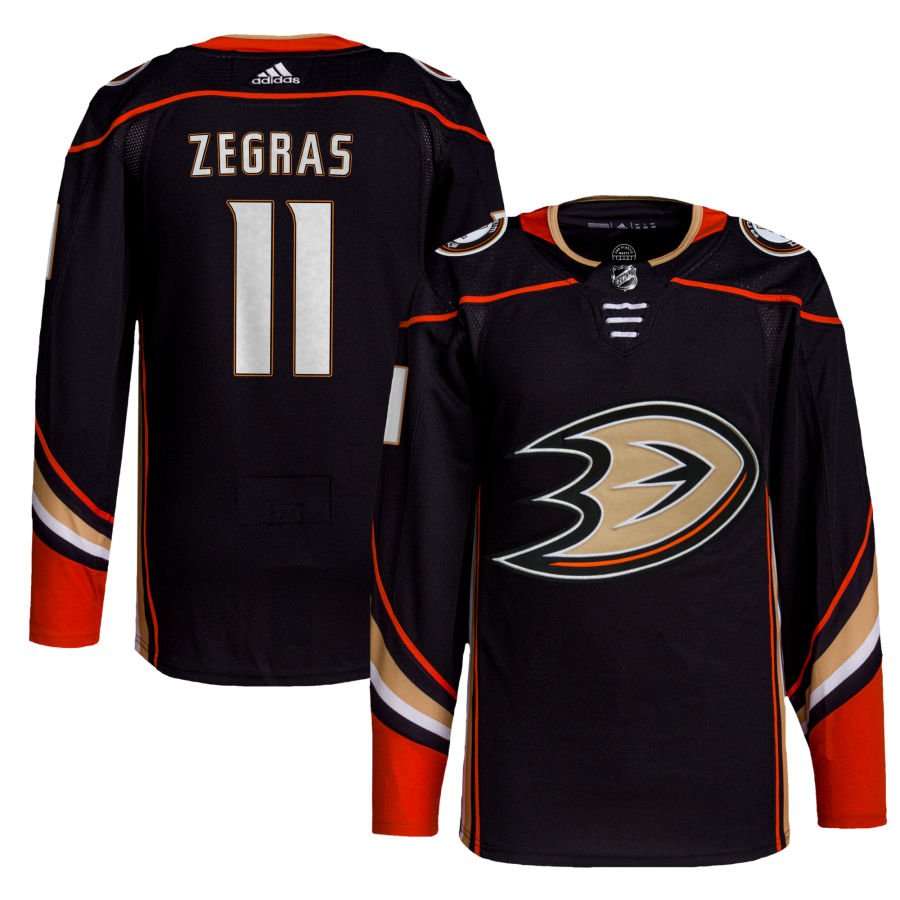 Anaheim Ducks #11 Trevor Zegras Black Home Authentic Jersey
